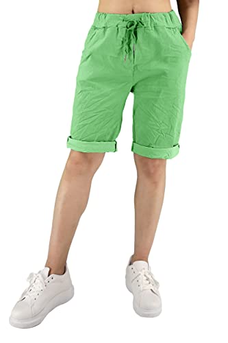 JOPHY & CO. Bermuda-Hose, einfarbig, für Damen (Cod. 3006), grün, XXX-Large von JOPHY & CO.