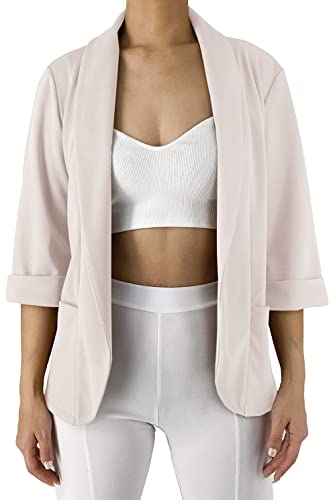 JOPHY & CO. Blazer Damenjacke mit Taschen (Code 5572) (2XL, Beige) von JOPHY & CO.