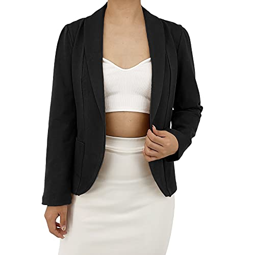 JOPHY & CO. Blazer Jacke für Damen mit langen Ärmeln (Cod. 6026), Schwarz , XXL von JOPHY & CO.