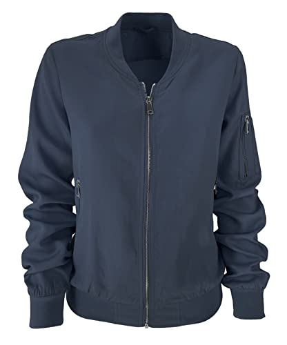JOPHY & CO. Damen Bomberjacke mit Reißverschluss Casual Outwear (Artikelnummer: 2501), dunkelblau, XL von JOPHY & CO.