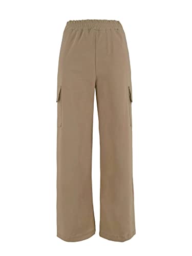 JOPHY & CO. Damen-Cargohose mit breitem Bein (Artikelnummer: 8802), Camel, XXL von JOPHY & CO.