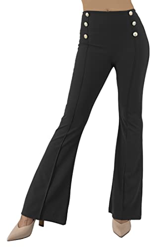 JOPHY & CO. Damen-Hose mit Glocke von Elefant (Code 6648), Schwarz , XS von JOPHY & CO.