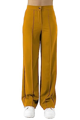 JOPHY & CO. Damen-Hose mit weitem Bein (Cod. 6554), Senf, L von JOPHY & CO.