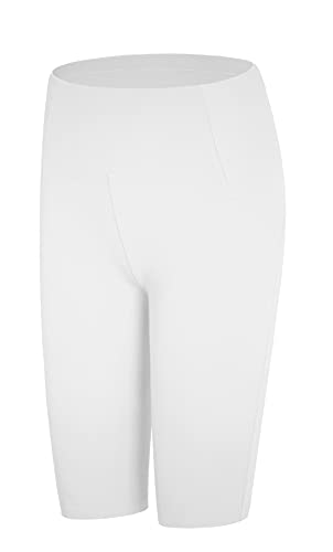 Jophy & Co. Damen-Leggings über dem Knie, kurz, elastisch, unter Kleidung (Artikelnr. 9822)., Weiß, XL von JOPHY & CO.