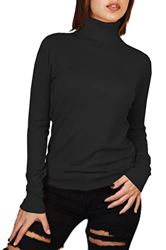 JOPHY & CO. Damen-Pullover mit hohem Kragen (cod. 22053), Schwarz , S von JOPHY & CO.