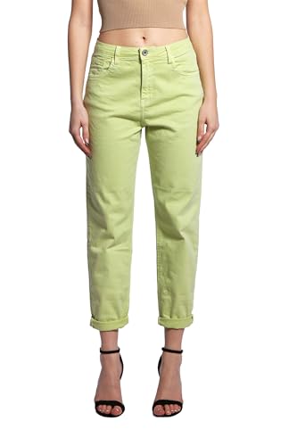JOPHY & CO. Damenhose mit fünf Taschen aus elastischer Baumwolle (Code 1372), Apfelgrün, M von JOPHY & CO.