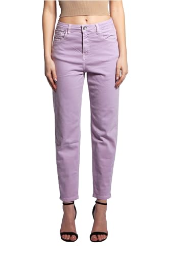 JOPHY & CO. Damenhose mit fünf Taschen aus elastischer Baumwolle (Code 1372), Lila, XL von JOPHY & CO.