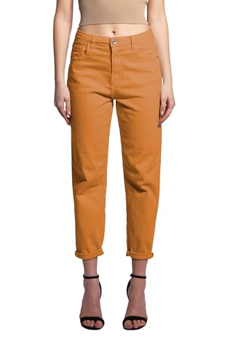 JOPHY & CO. Damenhose mit fünf Taschen aus elastischer Baumwolle (Code 1372), Orange, M von JOPHY & CO.