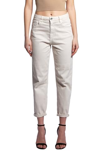 JOPHY & CO. Damenhose mit fünf Taschen aus elastischer Baumwolle (Code 1372), beige, XL von JOPHY & CO.