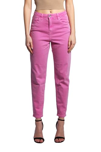 JOPHY & CO. Damenhose mit fünf Taschen aus elastischer Baumwolle (Code 1372), fuchsia, L von JOPHY & CO.