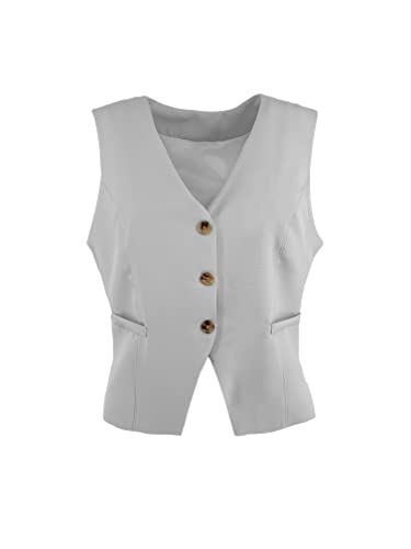 JOPHY & CO. Damenweste mit 3 Knöpfen (Code 7090), hellgrau (ral 7035), L von JOPHY & CO.