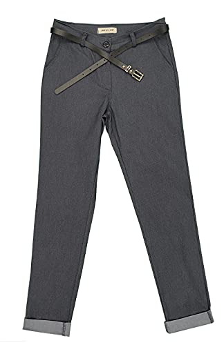 JOPHY & CO. Elastische Damen-Chino-Hose mit Gürtel (Artikelnummer: 3008), denim, XXL von JOPHY & CO.