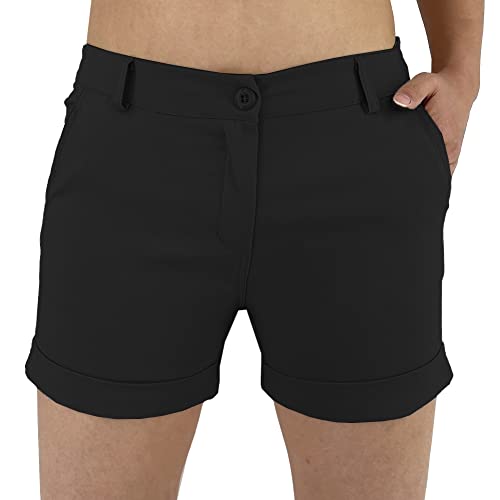 JOPHY & CO. Kurze Shorts für Damen mit Taschen (Art. 3019), Schwarz , L von JOPHY & CO.