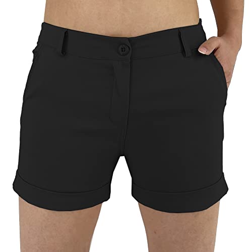 JOPHY & CO. Kurze Shorts für Damen mit Taschen (Art. 3019), Schwarz , XS von JOPHY & CO.