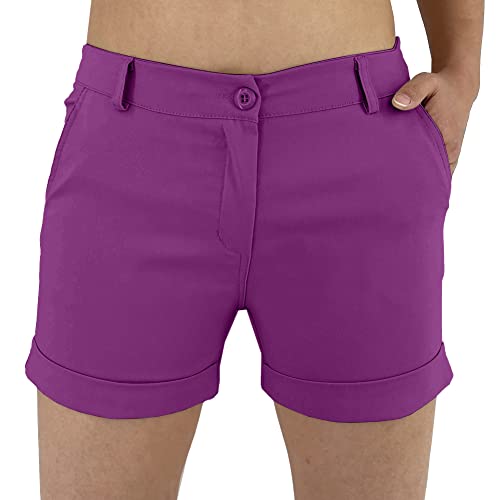 JOPHY & CO. Kurze Shorts für Damen mit Taschen (Art. 3019), Amarena, L von JOPHY & CO.