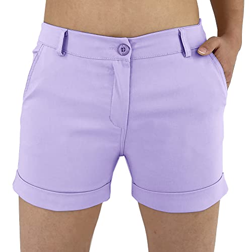 JOPHY & CO. Kurze Shorts für Damen mit Taschen (Art. 3019), Lila, XL von JOPHY & CO.