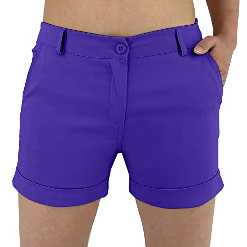 JOPHY & CO. Kurze Damen-Shorts mit Taschen (Code 3019), violett, XL von JOPHY & CO.