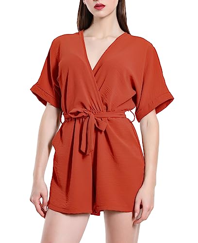 JOPHY & CO. Langer Jumpsuit für Damen mit V-Ausschnitt (Code 6797), Kurzer Schuss, S von JOPHY & CO.