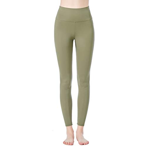 JOPHY & CO. Leggings für Damen, Bielastisch, hohe Taille, für Fitness, Sport, Yoga-Hose, weich, elastisch (Cod. 9839), militär-grün, S von JOPHY & CO.