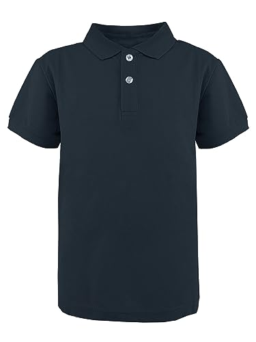 JOPHY & CO. Poloshirt für Schultraining, kurzärmelig und lang, für Kinder und Jugendliche, Unisex, Artikelnummer 2900, 2904 Dunkelblau, 14 Jahre von JOPHY & CO.