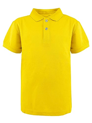 JOPHY & CO. Poloshirt für Schultraining, kurzärmelig und lang, für Kinder und Jugendliche, Unisex, Artikelnummer 2900, 2904 Gelb, 14 Jahre von JOPHY & CO.