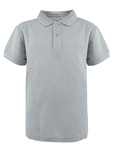 JOPHY & CO. Poloshirt für Schultraining, kurzärmelig und lang, für Kinder und Jugendliche, Unisex, Artikelnummer 2900, 2904 Grau, 14 Jahre von JOPHY & CO.