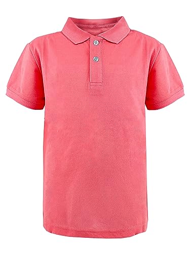 JOPHY & CO. Poloshirt für Schultraining, kurzärmelig und lang, für Kinder und Jugendliche, Unisex, Artikelnummer 2900, 2904 Koralle, 8 Jahre von JOPHY & CO.