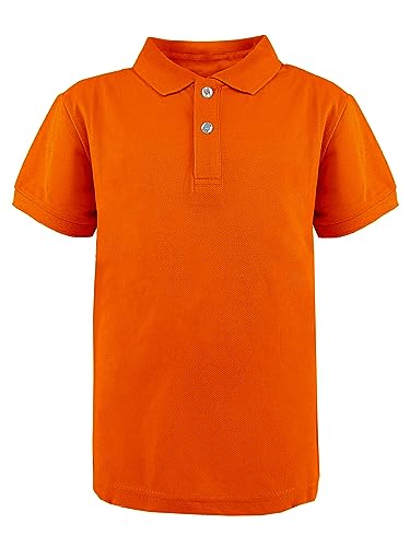 JOPHY & CO. Poloshirt für Schultraining, kurzärmelig und lang, für Kinder und Jugendliche, Unisex, Artikelnummer 2900, 2904 Orange, 14 Jahre von JOPHY & CO.