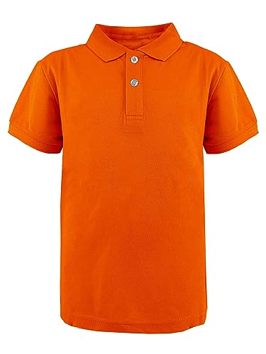 JOPHY & CO. Poloshirt für Schultraining, kurzärmelig und lang, für Kinder und Jugendliche, Unisex, Artikelnummer 2900, 2904 Orange, 6 Jahre von JOPHY & CO.