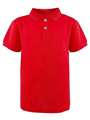 JOPHY & CO. Poloshirt für Schultraining, kurzärmelig und lang, für Kinder und Jugendliche, Unisex, Artikelnummer 2900, 2904 Rot, 8 Jahre von JOPHY & CO.