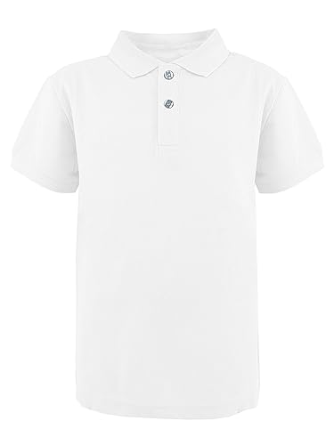 JOPHY & CO. Poloshirt für Schultraining, kurzärmelig und lang, für Kinder und Jugendliche, Unisex, Artikelnummer 2900, 2904 Weiß, 10 Jahre von JOPHY & CO.