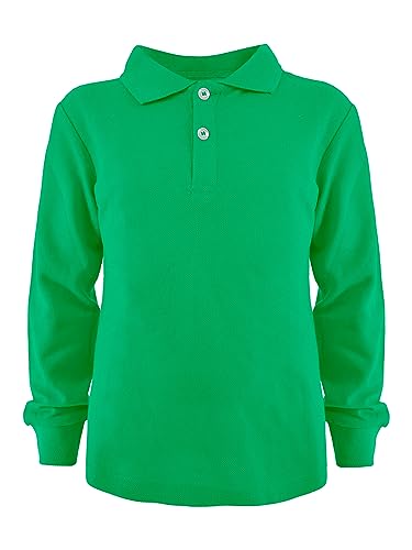 JOPHY & CO. Poloshirt für Schultraining, kurzärmelig und lang, für Kinder und Jugendliche, Unisex, Artikelnummer 2900, 2905 Grün, 4 Jahre von JOPHY & CO.