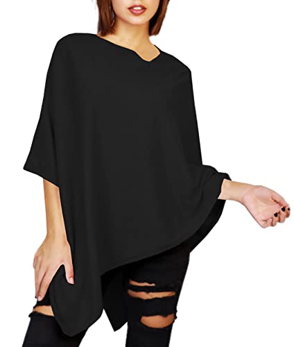 JOPHY & CO. Poncho für Damen, gemischt, Kaschmir, Schwarz , L von JOPHY & CO.