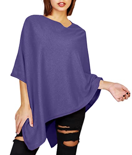 JOPHY & CO. Poncho für Damen, gemischt, Kaschmir, violett, 50 von JOPHY & CO.