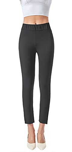 JOPHY & CO. Skinny Leggings für Damen, hergestellt in Italien, leicht, bequem, elastisch, lässig, Code 5998, Cabana, Schwarz XL von JOPHY & CO.