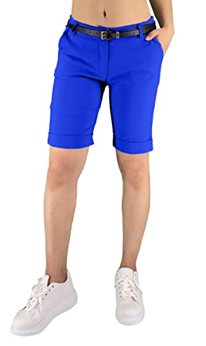 JOPHY & CO. Women's Bermuda Trousers with Belt and Pockets (cod. 3009) (as3, Alpha, s, Regular, Regular, Königsblau) von JOPHY & CO.