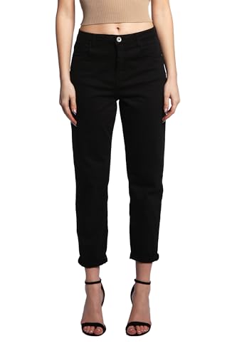 Jophy & Co Damenhose mit tief sitzendem Schritt und fünf Taschen, aus elastischer Baumwolle (Code 937), Schwarz , S von JOPHY & CO.