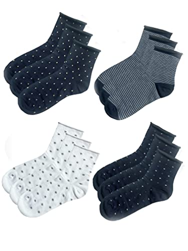 Weiche, leichte, elastikfreie Baumwollsocken, Sanitärfunktionssocken für Kreislauf und Diabetiker 6-12 Paar Art.901 (as3, numeric, numeric_40, numeric_46, regular, regular, MEHRFARBIG-M5394) von JOPHY & CO.