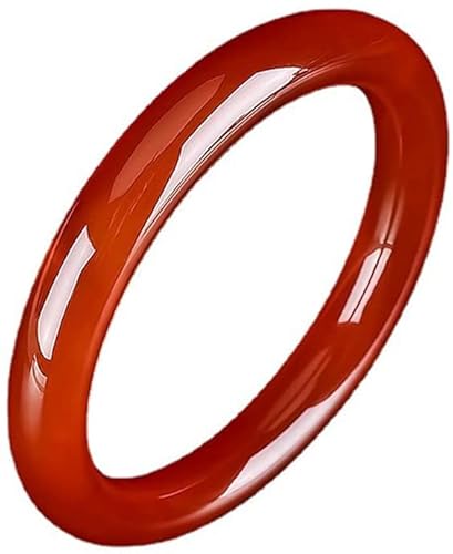 JORAsa Roter Achat-Jade-Armband, Damen-Rundstab Natal Year Imperial Concubine Armreif, Geschenk für Mutter und Tochter, Glücksbringer, Liebespaar JORAsa Roter Achat-Jade-Armband, Damen-Rundstab Natal Year Imperial Concubine Armreif, Geschenk für Mutter und Tochter, Glücksbringer, Liebespaar von JORAsa
