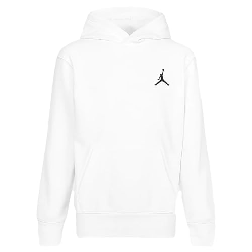 JORDAN Essencial Kinder-Sweatshirt mit Kapuze 95C630 1 Weiß für Kinder, weiß, 13-15 Jahre von JORDAN