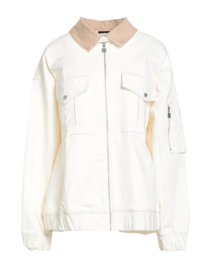 JORDAN Jeansjacke/-mantel Damen Elfenbein JORDAN Jeansjacke/-mantel Damen Elfenbein von JORDAN