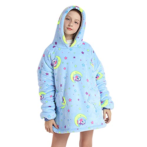 JOREAY Kinder Oversized Decke Hoodie, Cute Animal Sherpa Fleece Tragbare Decke Hoodie für Kinder Teen, Fluffy Giant Comfortable Hooded Sweatshirt JOREAY Kinder Oversized Decke Hoodie, Cute Animal Sherpa Fleece Tragbare Decke Hoodie für Kinder Teen, Fluffy Giant Comfortable Hooded Sweatshirt von JOREAY