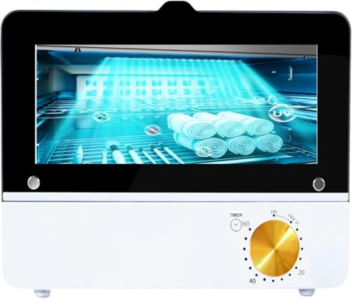 JOSBES UV-Desinfektionsschrank UV Steriliser Desinfektionsschrank,Hocheffiziente Sterilisation Nagelwerkzeuge Sterilisator mit Timer Werkzeug für Pinzetten und Handtücher Zahndesinfektions box von JOSBES