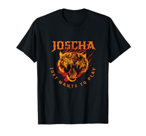 JOSCHA - Schöner Jungen Name mit Tiger: Will nur spielen T-Shirt JOSCHA - Schöner Jungen Name mit Tiger: Will nur spielen T-Shirt von JOSCHA Sohn Enkel Geburtstag Geschenkideen