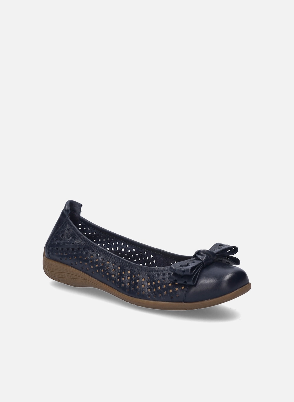 Große Größen Damen Ballerina Fenja 24, Damen, blau, Größe: 37, Gummi/Leder, Happy Size DE Women von JOSEF SEIBEL