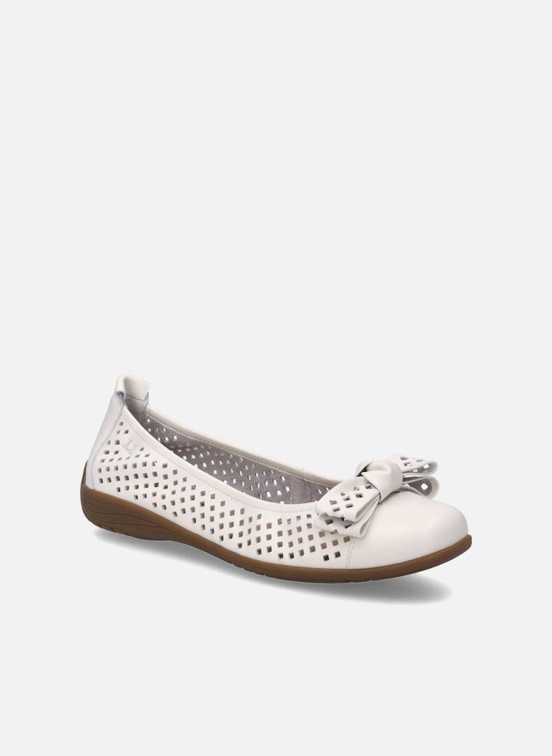 Große Größen Damen Ballerina Fenja 24, Damen, weiß, Größe: 40, Gummi/Leder, Happy Size DE Women von JOSEF SEIBEL