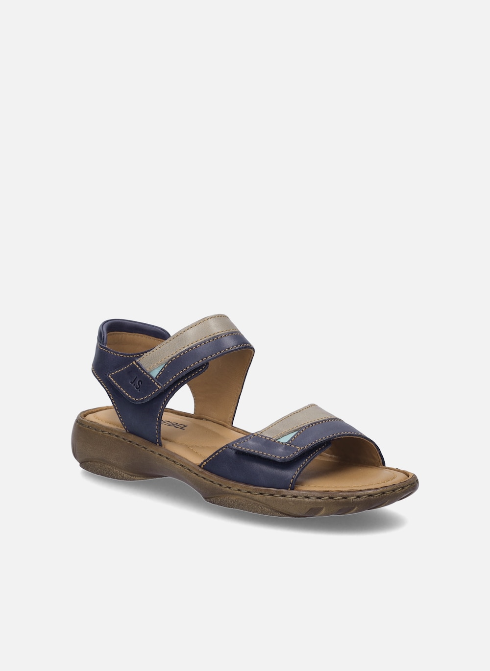 Große Größen Damen Sandale Debra 19, Damen, blau, Größe: 42, Leder, Happy Size DE Women von JOSEF SEIBEL