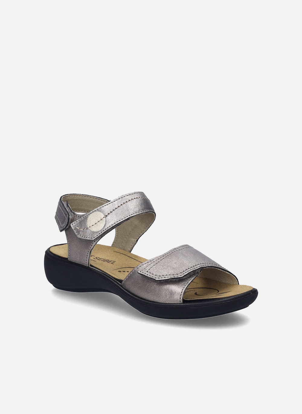 Große Größen Damen Sandale Ibiza 79, Damen, grau, Größe: 44, Leder, Happy Size DE Women von JOSEF SEIBEL