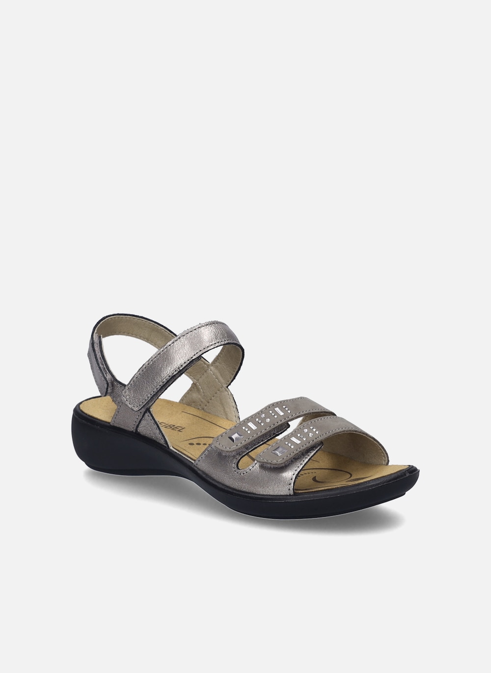 Große Größen Damen Sandale Ibiza 86, Damen, grau, Größe: 41, Leder, Happy Size DE Women von JOSEF SEIBEL