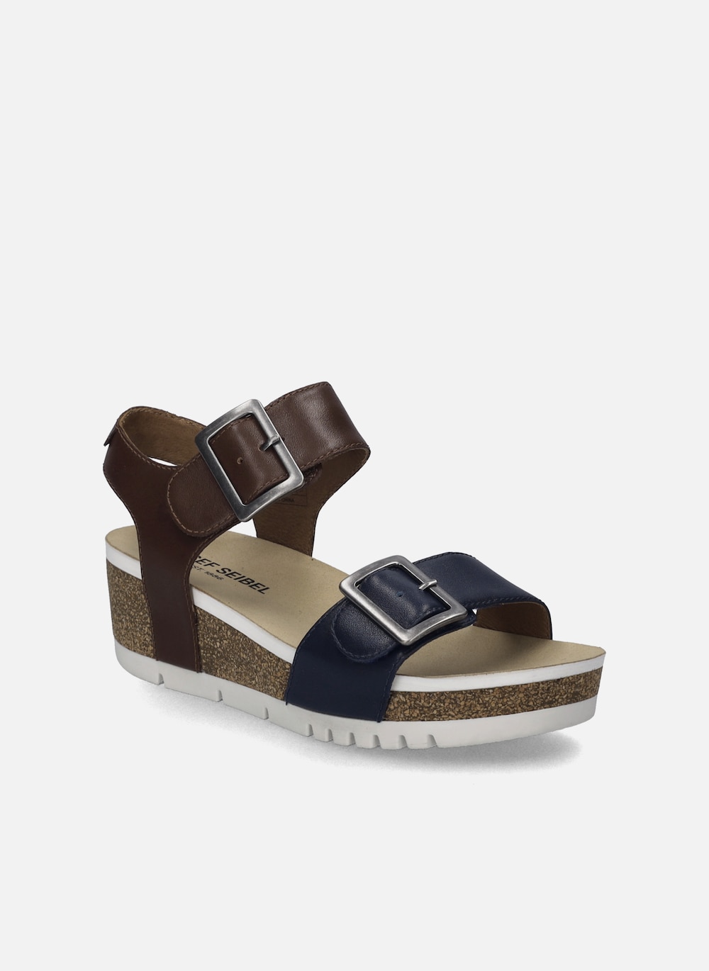 Große Größen Damen Sandale Quinn 02, Damen, blau, Größe: 41, Leder, Happy Size DE Women von JOSEF SEIBEL